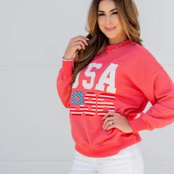 USA 1996 Graphic Crewneck -Women's Clothing Store untitled 0931