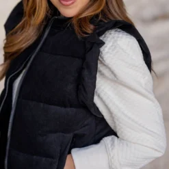 Flutter Trim Puffer Vest -Women's Clothing Store untitled 0951 fdd987e9 ace2 4297 aacb b4add7713aa1