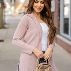 Heavily Ribbed Tunic Shacket 16 Heavily Ribbed Tunic Shacket -Women's Clothing Store untitled 0974