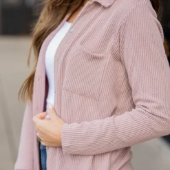 Heavily Ribbed Tunic Shacket 20 Heavily Ribbed Tunic Shacket -Women's Clothing Store untitled 0981