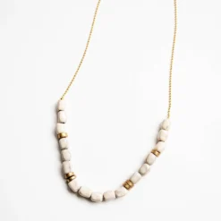 Bel Koz Mixed Elongated Clay Bead Necklace -Women's Clothing Store untitled 0996 166489