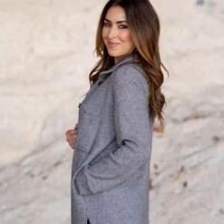 Thermal Side Slit Shacket -Women's Clothing Store untitled 0998 9e361417 6881 4715 8dea a055bddd135e