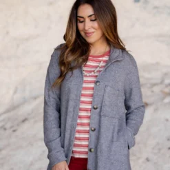 Thermal Side Slit Shacket -Women's Clothing Store untitled 1000 28e130d5 bade 44ec 9626 96a398cd5707