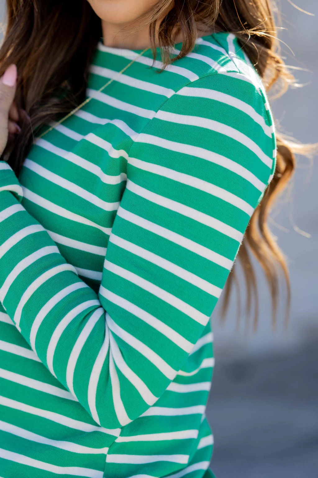 Simple Striped Long Sleeve Tee 16 Simple Striped Long Sleeve Tee - Image 16