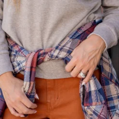 Heathered Long Sleeve Tee -Women's Clothing Store untitled 1035 a42358f0 2eda 488e 9174 bb390690ef1a