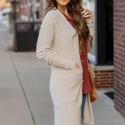 Lightly Waffled Tunic Cardigan 24 Lightly Waffled Tunic Cardigan -Women's Clothing Store untitled 1050