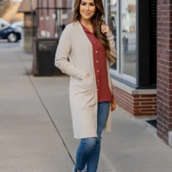 Lightly Waffled Tunic Cardigan 18 Lightly Waffled Tunic Cardigan -Women's Clothing Store untitled 1051