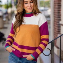 Color Craze Striped Sweater