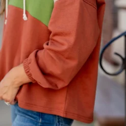 Retro Blocked Quarter Zip Pullover -Women's Clothing Store untitled 1173 c092b1bd 492c 402a 9779 98afbe28dca9