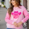 Checkered Cowgirl Sweater