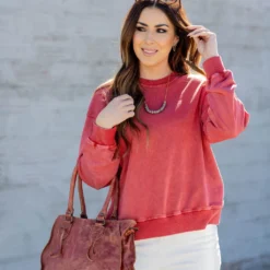 Acid Washed Crewneck Sweatshirt -Women's Clothing Store untitled 1186 3c2e4228 6c39 4ac2 a73c 615659fbdb54