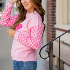 Checkered Cowgirl Sweater -Women's Clothing Store untitled 1191 bbffb3f1 d582 4646 8b7b e2995d054845