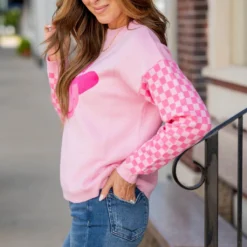 Checkered Cowgirl Sweater -Women's Clothing Store untitled 1195 90c95445 5b01 4ff8 bab5 506a2e799438