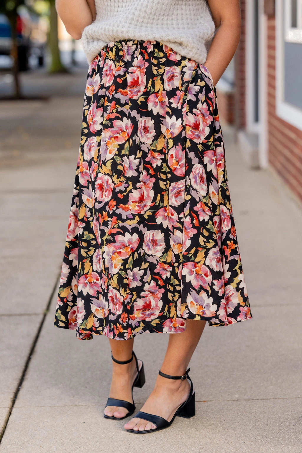 Flawless Floral Midi Skirt 1 Flawless Floral Midi Skirt