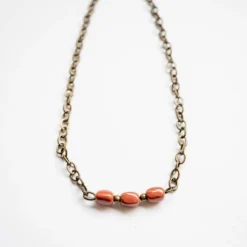 Bel Koz Simple Elongated Clay Bead Necklace 11 Bel Koz Simple Elongated Clay Bead Necklace -Women's Clothing Store untitled 1234 810119