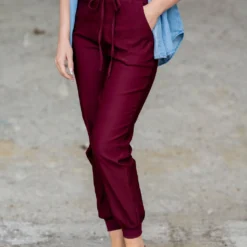 Betsey's Classy Tie Joggers -Women's Clothing Store untitled 1236