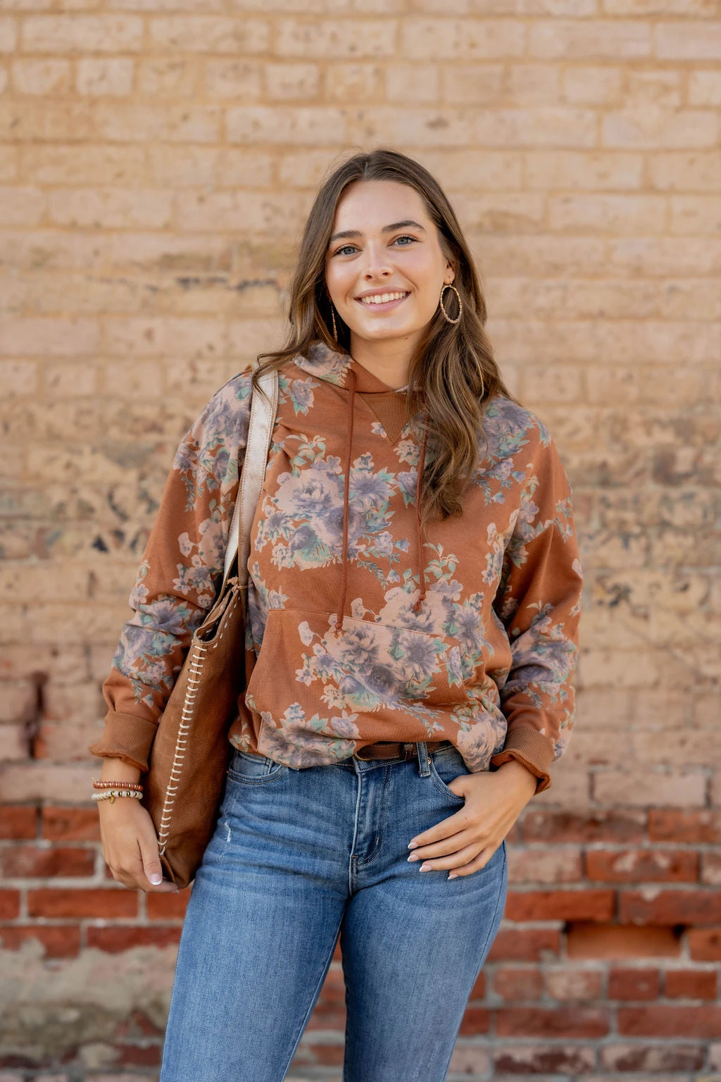 Vintage Floral Hooded Sweatshirt 14 Vintage Floral Hooded Sweatshirt - Image 14