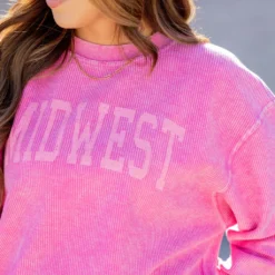 Monochrome Midwest Ribbed Graphic Crewneck 9 Monochrome Midwest Ribbed Graphic Crewneck -Women's Clothing Store untitled 1314