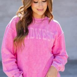 Monochrome Midwest Ribbed Graphic Crewneck 10 Monochrome Midwest Ribbed Graphic Crewneck -Women's Clothing Store untitled 1321