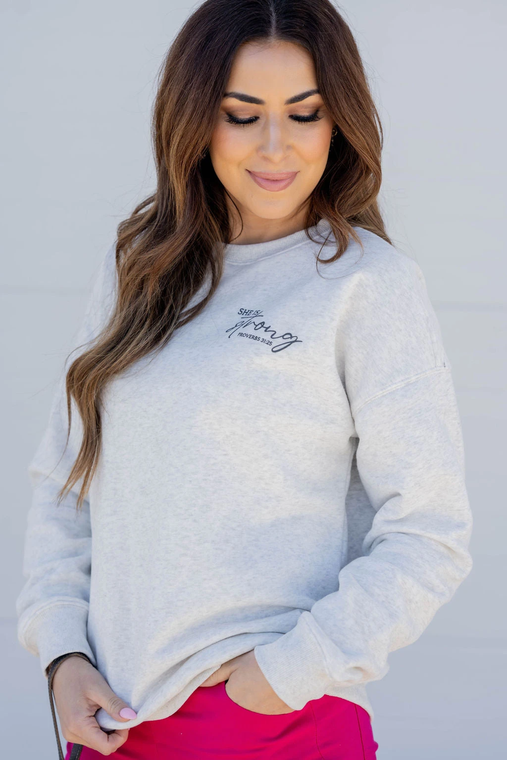 She Is Strong Graphic Crewneck 5 She Is Strong Graphic Crewneck - Image 5