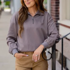 Simple Balloon Sleeve Pullover