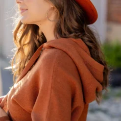 Thermal Hooded Sweatshirt -Women's Clothing Store untitled 1468