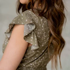 Speckled Wrap Top Midi Dress -Women's Clothing Store untitled 1578 487a0a75 36f0 43ae 850a 0b92bc490c7d