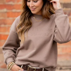 Small Business Supporter Embossed Crewneck -Women's Clothing Store untitled 1596 bfc85ad6 0a0d 4f72 93f0 f7d0a0da177c