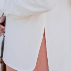 Lightweight Side Slit Button Up Blouse 28 Lightweight Side Slit Button Up Blouse -Women's Clothing Store untitled 1610