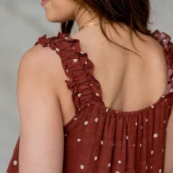 Spotted Button Accented Midi Dress 23 Spotted Button Accented Midi Dress -Women's Clothing Store untitled 1612