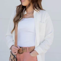 Lightweight Side Slit Button Up Blouse 30 Lightweight Side Slit Button Up Blouse -Women's Clothing Store untitled 1618