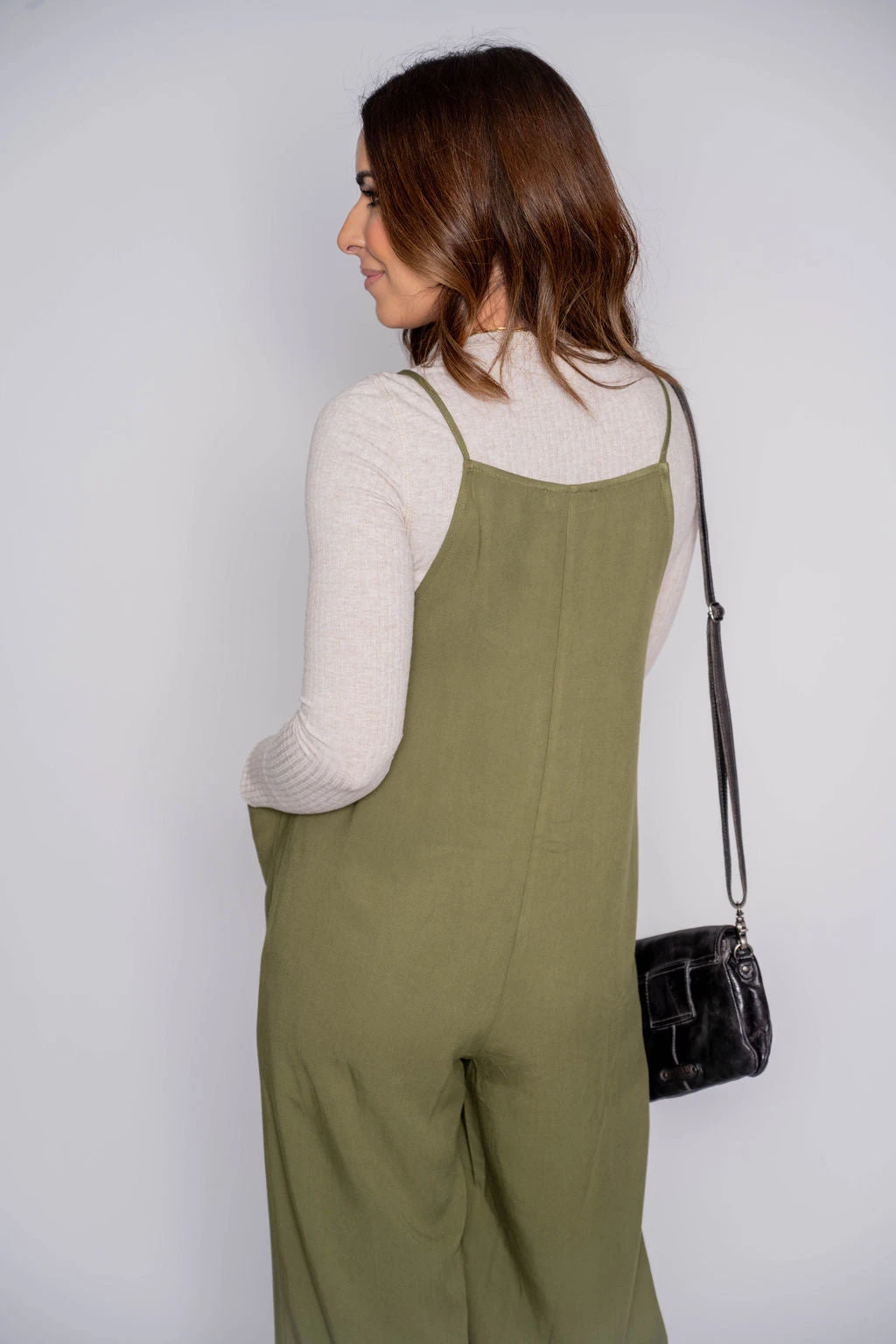 Button Front Tie Strap Jumpsuit 8 Button Front Tie Strap Jumpsuit - Image 8