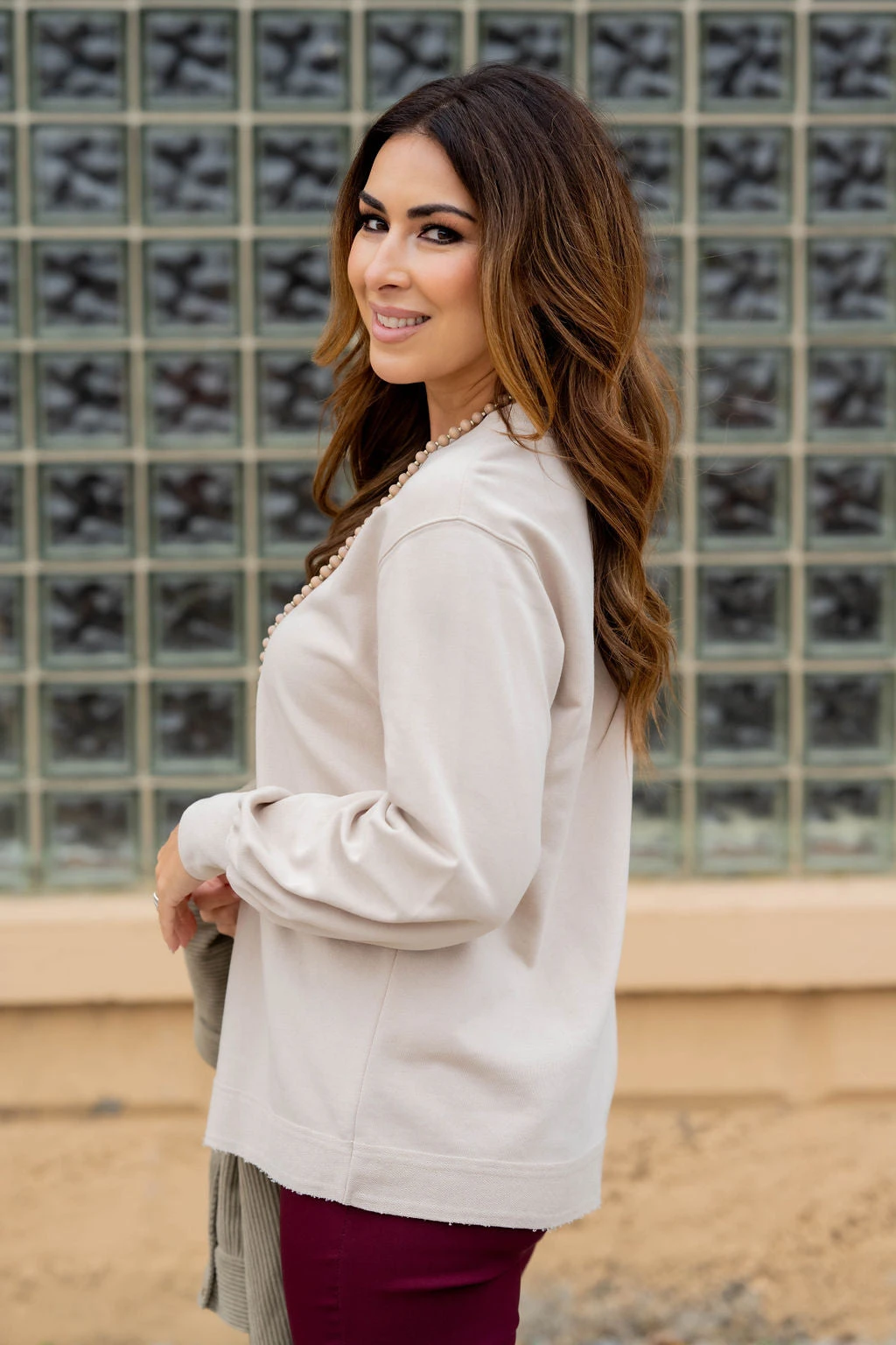 Simple Raw Edge Sweatshirt 5 Simple Raw Edge Sweatshirt - Image 5