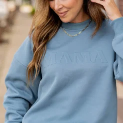 Mama Embossed Crewneck -Women's Clothing Store untitled 1699 46f6b8f3 d250 453e ac53 7fba35748a0d