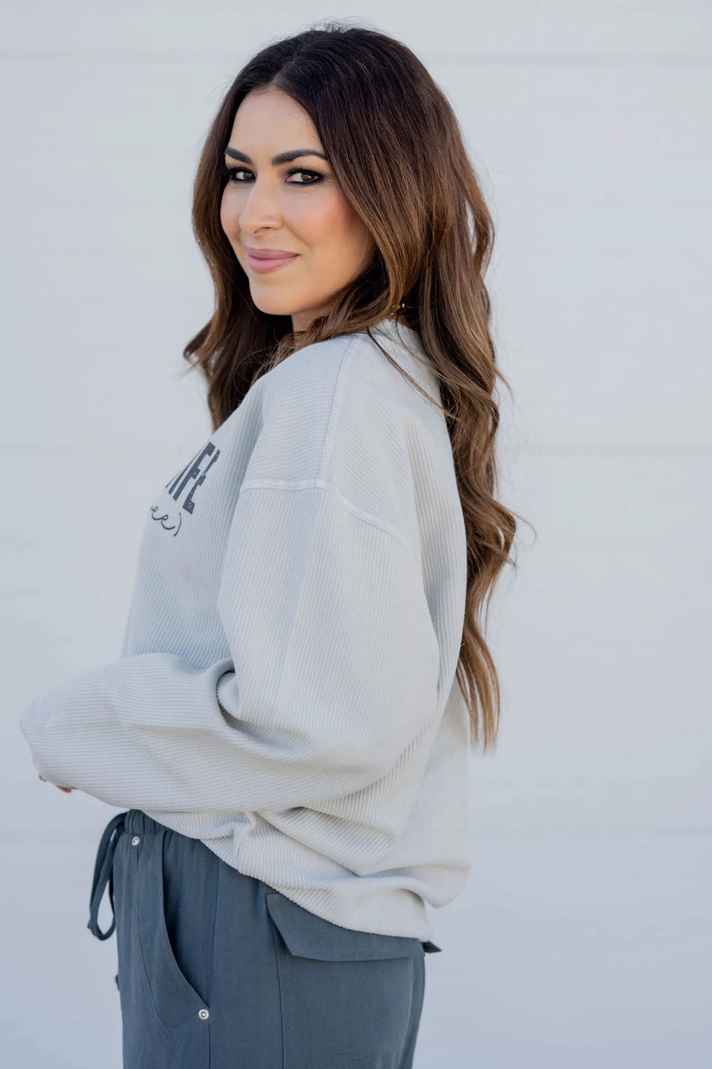 Farmwife But Boujee Ribbed Graphic Crewneck 7 Farmwife But Boujee Ribbed Graphic Crewneck - Image 7