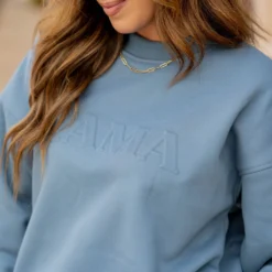 Mama Embossed Crewneck -Women's Clothing Store untitled 1702 c93e843d 93a2 43b1 a23c e8fde03d40cb