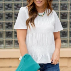 Ruched Stripes Blouse -Women's Clothing Store untitled 1774 bcc0cdcc 398b 4e0c b52a 796436b71328