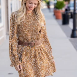 Mini Blooms Ruched Top Dress