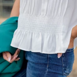 Ruched Stripes Blouse -Women's Clothing Store untitled 1794 3971507d 3857 4c36 a332 a2f0bcc02f70