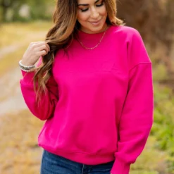 Mama Embossed Crewneck