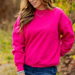 Mama Embossed Crewneck -Women's Clothing Store untitled 1975 7813e4b0 1897 4496 b8d4 90539cda3c8a