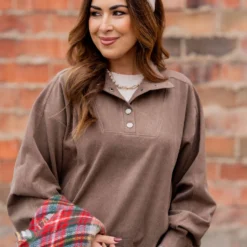 Relaxed Sleeve Pullover -Women's Clothing Store untitled 1988