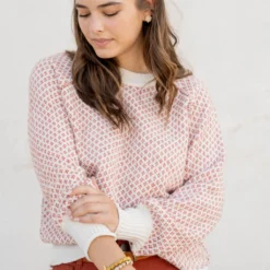 Diamond Stitched Ribbed Trim Sweater -Women's Clothing Store untitled 2 113 719dc2a5 78b5 4ff9 a544 6286dd24eaa4