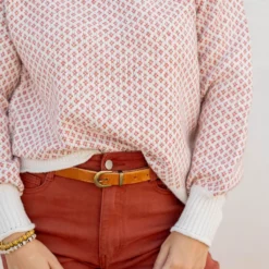 Diamond Stitched Ribbed Trim Sweater -Women's Clothing Store untitled 2 115 b2182506 509c 49bf b69e b98d6c49df14