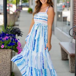 Watercolor Stripes Tiered Maxi Dress -Women's Clothing Store untitled 2 121 601d3963 b354 4701 bab9 b42d0896fdae