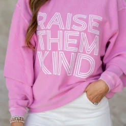 Raise Them Kind Ribbed Graphic Crewneck 9 Raise Them Kind Ribbed Graphic Crewneck -Women's Clothing Store untitled 2 129