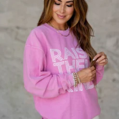 Raise Them Kind Ribbed Graphic Crewneck 11 Raise Them Kind Ribbed Graphic Crewneck -Women's Clothing Store untitled 2 132
