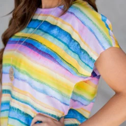 Watercolor Stripes Tee 10 Watercolor Stripes Tee -Women's Clothing Store untitled 2 15