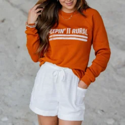 Keepin' It Rural Graphic Crewneck 11 Keepin' It Rural Graphic Crewneck -Women's Clothing Store untitled 2 156