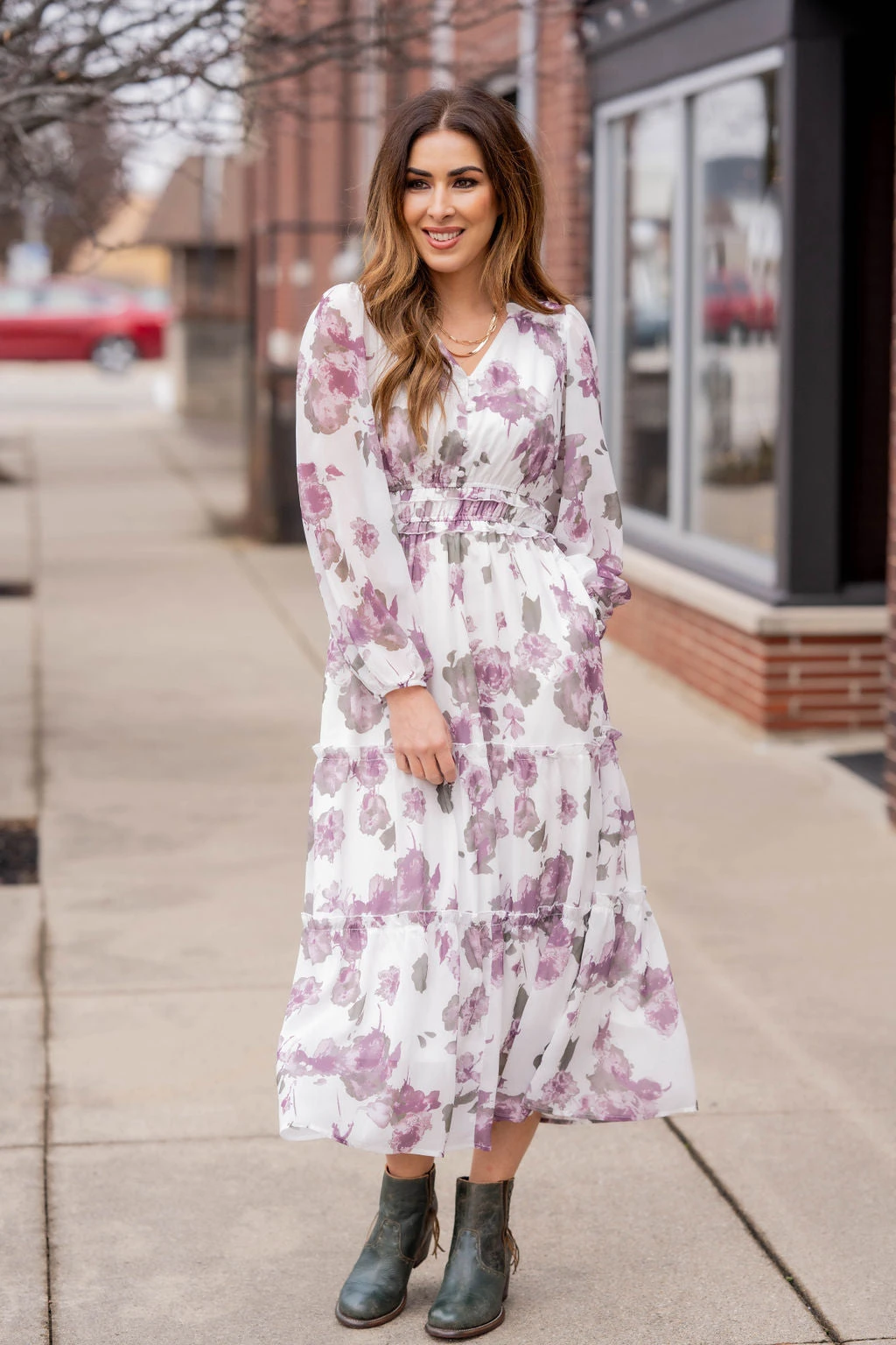 Stunning Floral Tiered Maxi Dress 1 Stunning Floral Tiered Maxi Dress